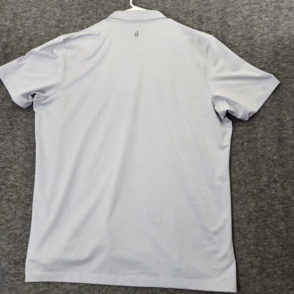 Johnnie-O West Coast Prep Mens XL Gray Ploy/Spandex Polo Shirt Surfer - Picture 4 of 11